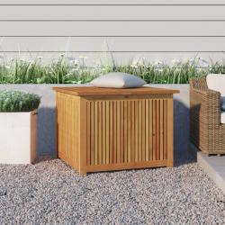 Boîte de rangement de jardin 75x75x58 cm bois massif d'acacia alsavelo