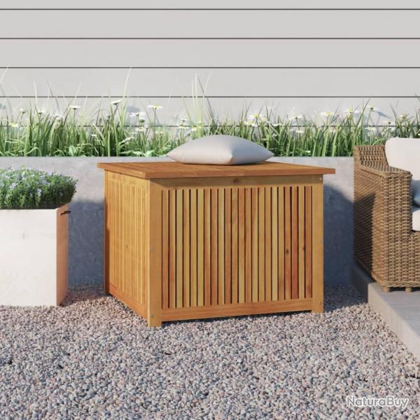 Bote de rangement de jardin 75x75x58 cm bois massif d'acacia alsavelo