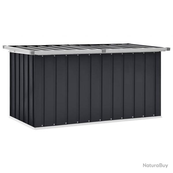 Bote de rangement de jardin Anthracite 129x67x65 cm alsavelo