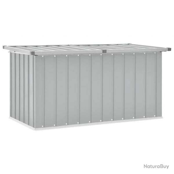 Bote de rangement de jardin Gris 129x67x65 cm alsavelo