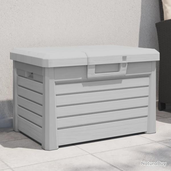Bote  coussins d'extrieur gris 73x50,5x46,5 cm polypropylne alsavelo