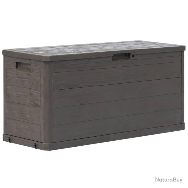 Bote de rangement de jardin 280 L Marron alsavelo