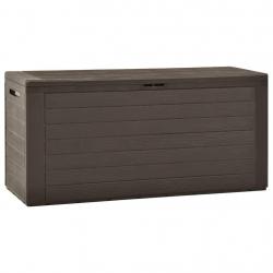 Boîte de rangement de jardin Marron 116x44x55 cm alsavelo