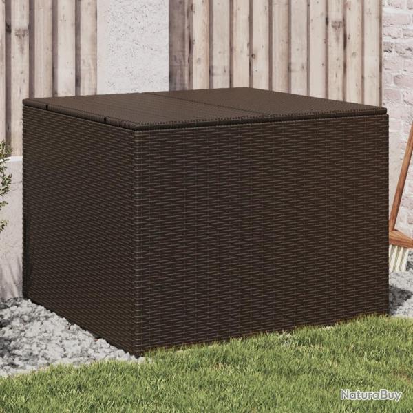 Bote de rangement de jardin marron 291L rsine tresse alsavelo
