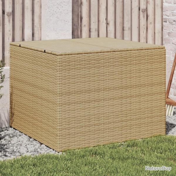 Bote de rangement de jardin mlange beige 291L rsine tresse alsavelo