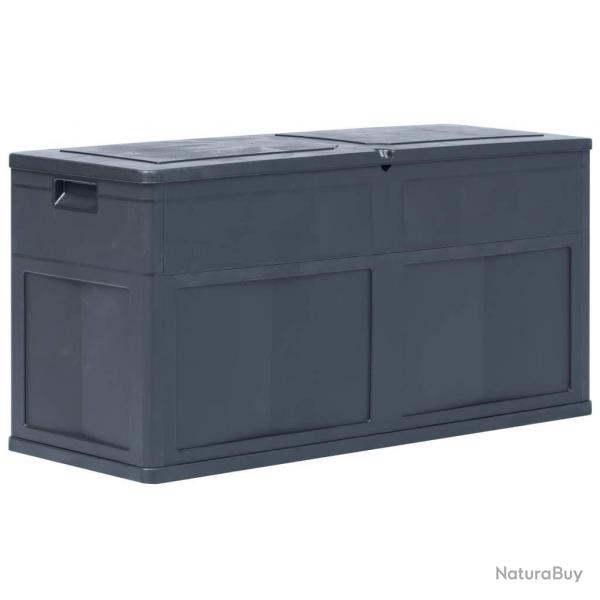 Bote de rangement de jardin 320 L Noir alsavelo