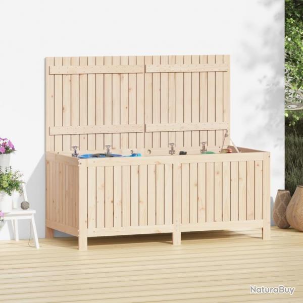 Bote de rangement de jardin 147x68x64 cm Bois massif de pin alsavelo