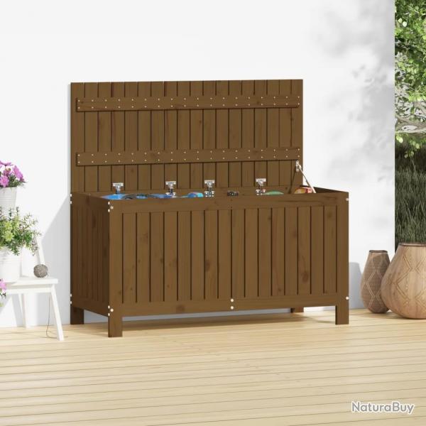 Bote de rangement de jardin Marron miel 115x49x60 cm Bois pin alsavelo