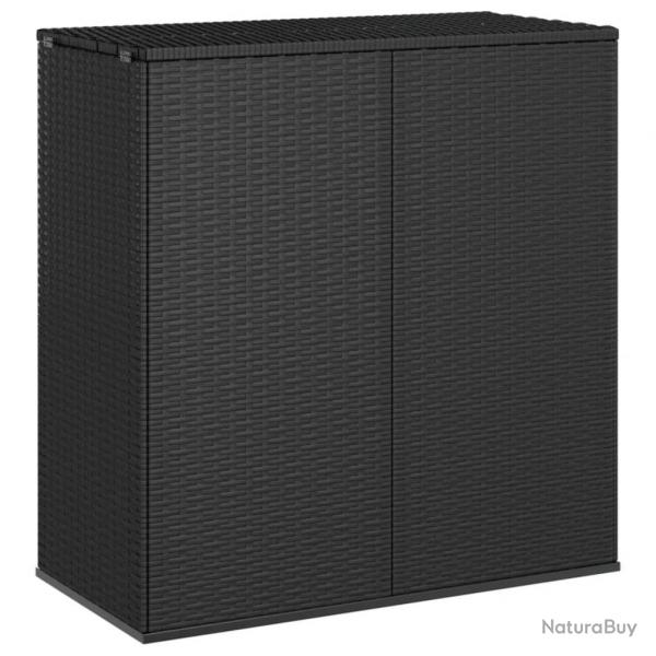 Bote  coussins de jardin Rsine tresse 100x49x103,5 cm Noir alsavelo