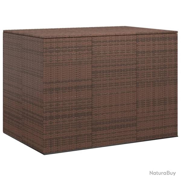 Bote  coussins de jardin Rsine tresse 145x100x103 cm Marron alsavelo