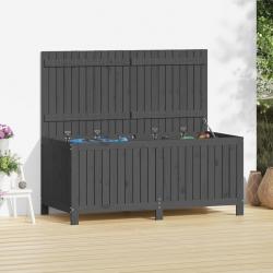 Boîte de rangement de jardin Gris 147x68x64 cm Bois de pin alsavelo