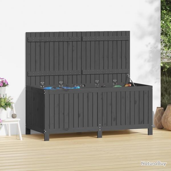 Bote de rangement de jardin Gris 147x68x64 cm Bois de pin alsavelo