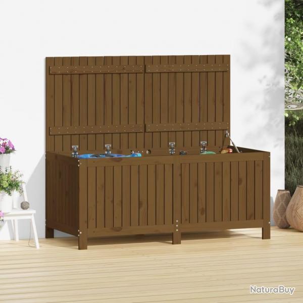 Bote de rangement de jardin Marron miel 147x68x64 cm Bois pin alsavelo