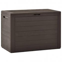Boîte de rangement de jardin Marron 78x44x55 cm alsavelo