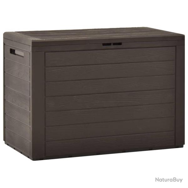 Bote de rangement de jardin Marron 78x44x55 cm alsavelo