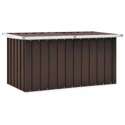 Boîte de rangement de jardin Marron 129x67x65 cm alsavelo