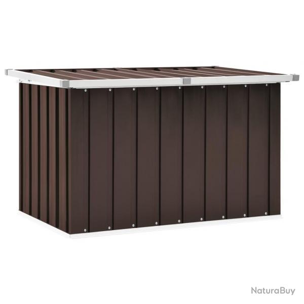 Bote de rangement de jardin Marron 109x67x65 cm alsavelo