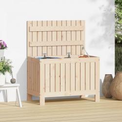 Boîte de rangement de jardin 76x42,5x54 cm Bois massif de pin alsavelo