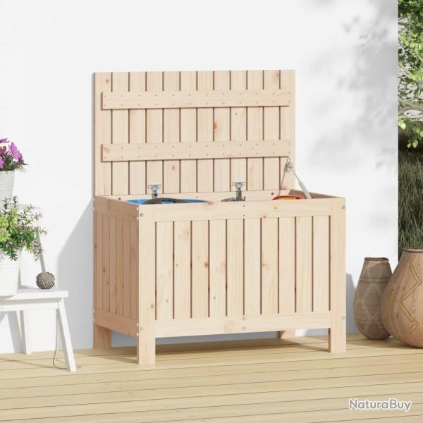 Bote de rangement de jardin 76x42,5x54 cm Bois massif de pin alsavelo