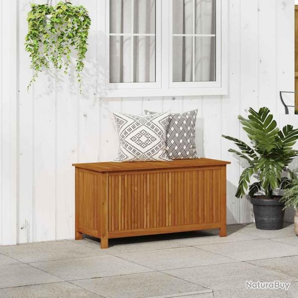 Bote de rangement de jardin 113x50x58 cm Bois d'acacia solide alsavelo