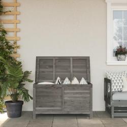 Boîte de rangement de jardin anthracite bois massif de sapin alsavelo