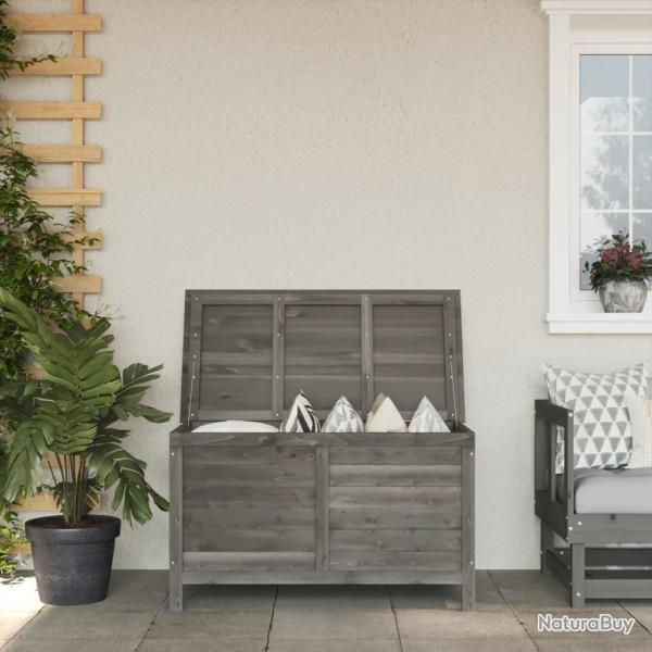 Bote de rangement de jardin anthracite bois massif de sapin alsavelo