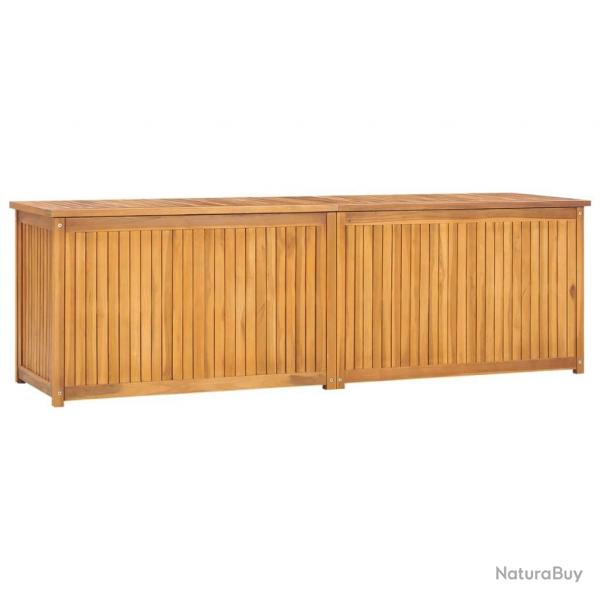Bote de jardin 175x50x55 cm Bois massif de teck alsavelo