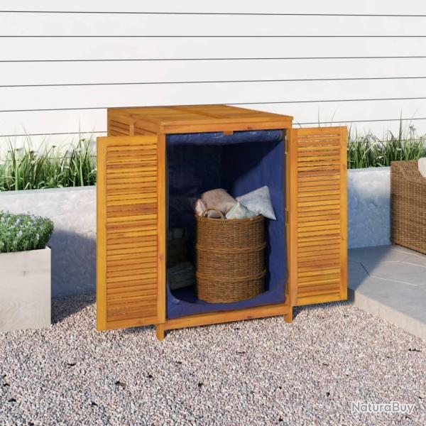 Bote de rangement de jardin 70x87x104 cm bois massif d'acacia alsavelo