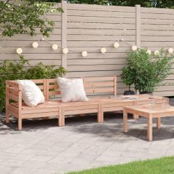 Canapé de jardin 4 places bois massif de douglas alsavelo