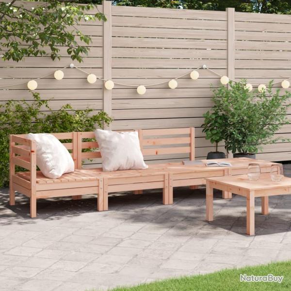 Canap de jardin 4 places bois massif de douglas alsavelo