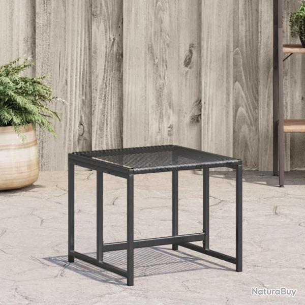 Tabourets de jardin lot de 4 noir rsine tresse alsavelo