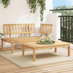Salon de jardin palette 2 pcs bois massif d'acacia alsavelo
