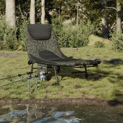 Lit de pêche avec pieds à boue réglables pliable camouflage alsavelo