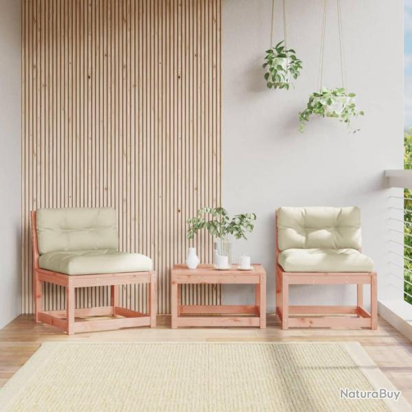 Canaps de jardin avec coussins 2pcs bois massif douglas alsavelo