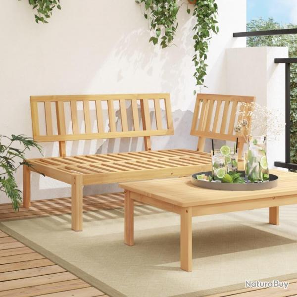 Canap d'angle palette de jardin bois massif d'acacia alsavelo