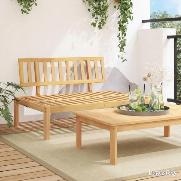 Canap central palette de jardin bois massif d'acacia alsavelo