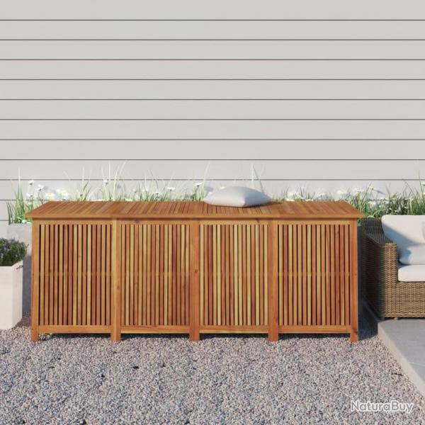 Bote de rangement de jardin 200x80x75 cm bois massif d'acacia alsavelo