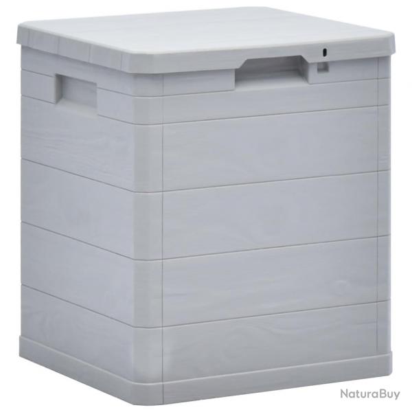 Bote de rangement de jardin 90 L Gris clair alsavelo