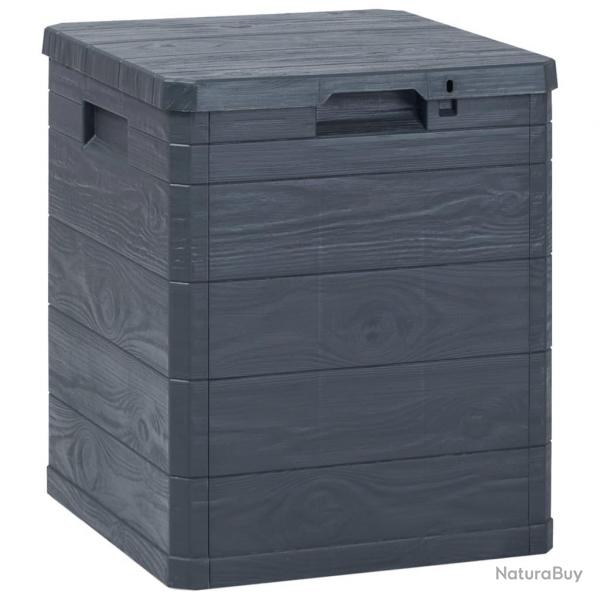 Bote de rangement de jardin 90 L Anthracite alsavelo