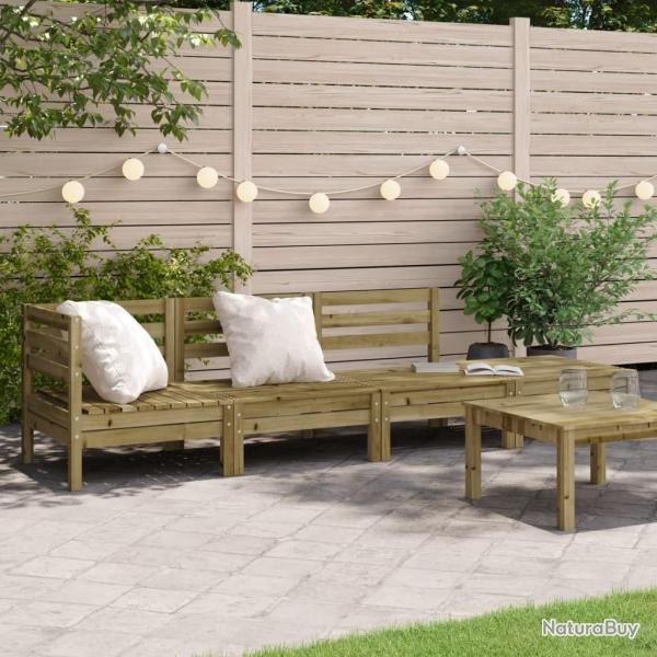 Canap de jardin 4 places bois de pin imprgn alsavelo