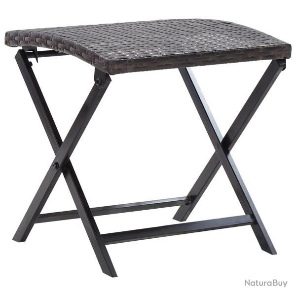 Tabouret pliable Rsine tresse Marron alsavelo