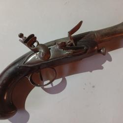 Pistolet de marine à silex tromblon du XVIIIeme siecle