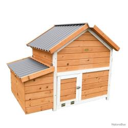 Poulailler 3 poules Confort toit plastique complet