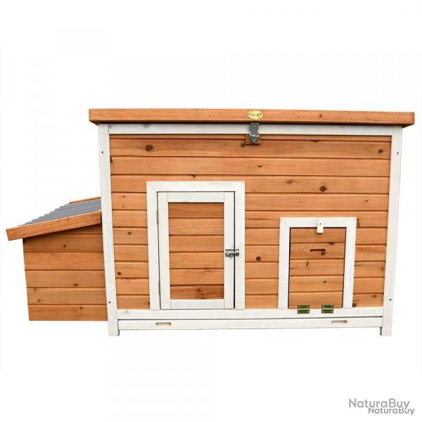 Poulailler 6 poules Hefa toit plastique