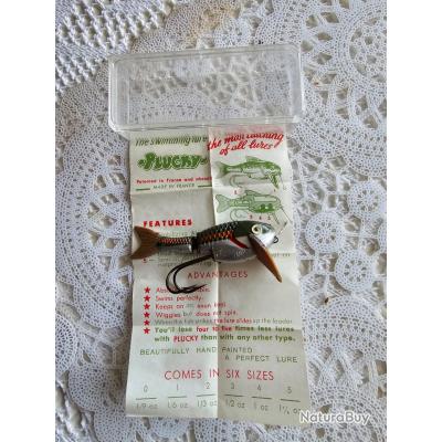 Leurre De Pêche PLUCKY Grand Modèle - Ancien, Eau Douce