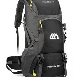 Sac à Dos Randonnée 50L Housse de Pluie Imperméable Étanche Alpinisme Chasse Trekking