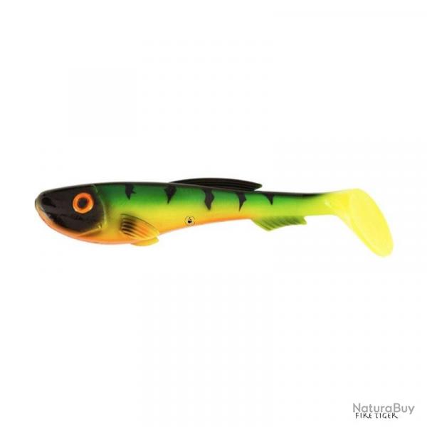 Leurre Souple Abu Garcia Beast Paddle Tail Fire Tiger 17cm