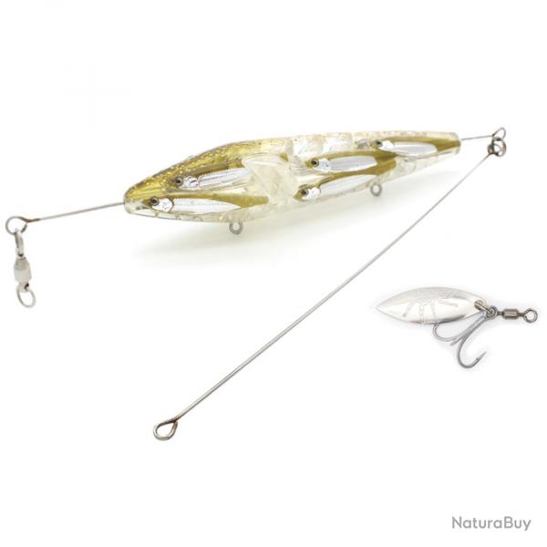 Stickbait Little Jack Panicking Survivor 11,2cm 28g 11,2cm #03 Real Bait Gold