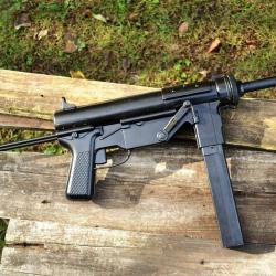 Denix Grease Gun M3 REPRODUCTION de Pistolet Mitrailleur (PM) pour les fans de la guerre de 1945
