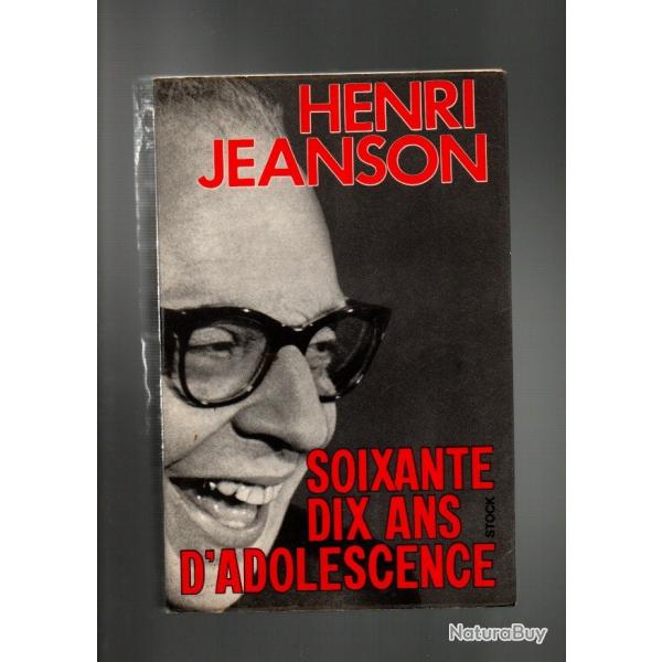 henri jeanson soixante dix ans d'adolescence , spectacle , cinma franais dialoguiste